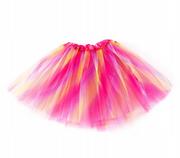 Sukienki i spódniczki dla dziewczynek - Klasyczna Spódniczka Tiulowa Różowa Tutu - miniaturka - grafika 1