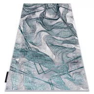 Dywany - Dywan DE LUXE nowoczesny 621 Sieć, siatka - Strukturalny szary / zielony, 200x290 cm - miniaturka - grafika 1