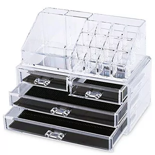 Home and Garden Products Organizer na kosmetyki szuflady przezroczyste akrylowe pudełko na biżuterię etui do przechowywania makijażu - Pudełka i szkatułki - miniaturka - grafika 1