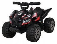 Pojazdy elektryczne dla dzieci - Bemi, Quad na Akumulator Silnik 25W Czarny - miniaturka - grafika 1