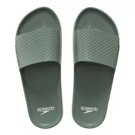Klapki i japonki męskie - Speedo Męskie klapki Essential | Suwaki basenowe | Szybkoschnące, Khaki, 8 UK, Khaki, 40.5 EU - miniaturka - grafika 1
