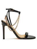 Sandały damskie - Guess Sandały Miamy FLDMIA PAF03 Czarny - miniaturka - grafika 1