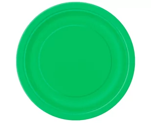 Talerzyki Papierowe, Zielone, 23 Cm, 8 Szt. (Plastic-Free) - Dekoracje i nakrycia stołu na imprezę - miniaturka - grafika 1