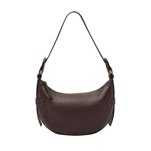 Fossil Women's Harwell Hobo Bag, brązowa, brązowy