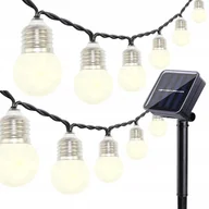 Girlandy - Girlanda Lampki Ogrodowe Solarne 20LED 5,8m - miniaturka - grafika 1