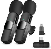 Mikrofony komputerowe - 2x Mikrofon bezprzewodowy Heckermann K10 do telefonu USB-C - miniaturka - grafika 1