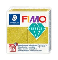 Masy plastyczne - Masa termoutwardzalna Fimo 57g złoty błyszczący - Staedtler - miniaturka - grafika 1