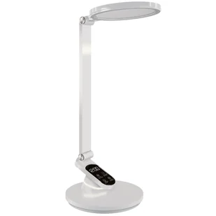 Lampka biurkowa Ragas 04171 Ideus z zegarem regulowana LED 9W biała - Lampy stojące - miniaturka - grafika 1
