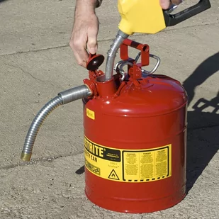 Kanister Bezpieczny Stalowy, Na Płyny Łatwopalne, (18,9 L.), Typ Ii Czerwony Powyżej 11 L. Stal Ocynkowana - Kanistry - miniaturka - grafika 1