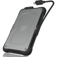 Obudowy i kieszenie na dyski twarde - Icy Box ICY BOX IB-287-C31 na zachlapanie wodą zewnętrzna obudowa dla 1 X HDD/SSD 2,5 cala, USB 3.1 Type-C, czarny/srebrny IB-287-C31 - miniaturka - grafika 1