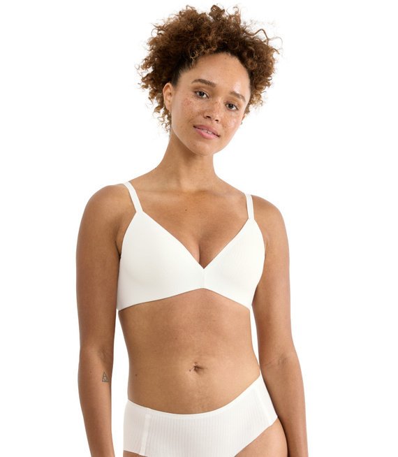 Biustonosz usztywniany bez fiszbin sloggi ZERO Feel Pure THE UP P-S