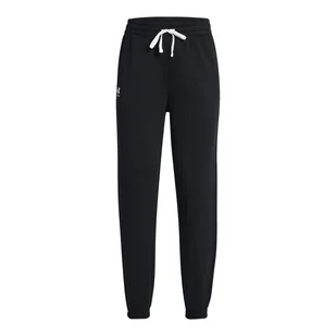 Damskie Spodnie UNDER ARMOUR UA RIVAL TERRY JOGGER 1382735-002 – Czarny - Spodnie damskie - miniaturka - grafika 1