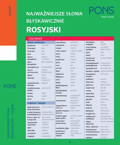 Pons Najważniejsze słowa błyskawicznie - rosyjski - LektorKlett