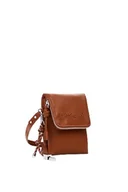 Portfele - Desigual MONE_Half Phone Camel, Bi-Fold Wallet Women's, 12, Brązowy, 12 - miniaturka - grafika 1