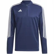 Bluzy męskie - Bluza męska adidas Tiro 23 Club Training Top granatowa HZ0174 XL - miniaturka - grafika 1