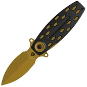 Noże - Nóż kieszonkowy QSP Beetle Ostrze: 14C28N, brąz, G10, Linerlock QS162-C - miniaturka - grafika 1