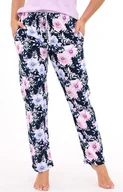 Piżamy damskie - Długie spodnie damskie do spania plus size 690/48, Kolor granatowy-wzór, Rozmiar 3XL, Cornette - Primodo.com - miniaturka - grafika 1