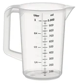 Akcesoria gastronomiczne - APS Dzbanek z polipropylenu z miarką 1 l | 30047 30047 - miniaturka - grafika 1