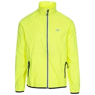 Kurtki męskie - Trespass Męska kurtka cofana wodoodporna przeciwdeszczowa i w pełni odblaskowa hi visibility yellow L MAJKRATR0010_HVYL - miniaturka - grafika 1