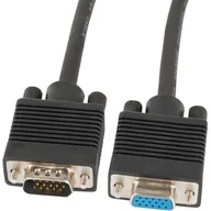 Kable komputerowe i do monitorów - LANBERG LANBERG Kabel VGA Ferryt 3M M/M Ekran czarny (CA-VGAC-10CC-0030-B) - miniaturka - grafika 1