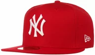 Czapki i chusty sportowe męskie - Czapka 59Fifty MLB Basic NY by New Era, czerwony, 61 cm - miniaturka - grafika 1
