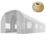 Szklarnie ogrodowe - Plonos Tunel ogrodowy 2x4,5m 9m2 biały Plonos 4972-A - miniaturka - grafika 1