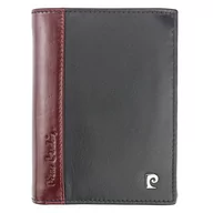 Portfele - Pierre Cardin, Portfel skórzany męski, Tilak30 326, czarny/czerwony, ochrona RFID - miniaturka - grafika 1