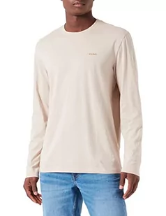HUGO Męski T-shirt, jasny beż 22, L, Light Beige274, L - Koszulki męskie - miniaturka - grafika 1