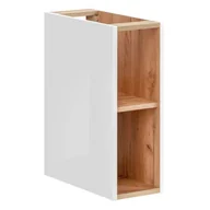 Szafki łazienkowe - Szafka pod blat 20cm Kolekcja Capri White Biały Połysk, Dąb Złoty Craft - miniaturka - grafika 1