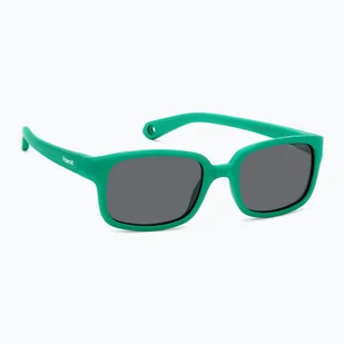 Okulary przeciwsłoneczne dziecięce Polaroid PLD K008/S matte green/grey polarized WYSYŁKA W 24H 30 DNI NA ZWROT - Okulary przeciwsłoneczne - miniaturka - grafika 1