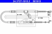Linki hamulca postojowego - ATE Linka hamulca ATE 24-3727-1915-2 4642020520 24-3727-1915-2 - miniaturka - grafika 1