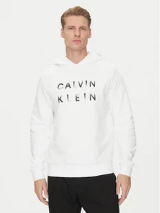 Calvin Klein Bluza Enlarged Logo K10K114261 Biały Regular Fit - Bluzy męskie - miniaturka - grafika 1