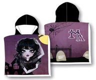 Okrycia kąpielowe dla dzieci - Ponczo Poncho ręcznik WEDNESDAY dla dzieci 55x110 kaptur Bawełna - miniaturka - grafika 1