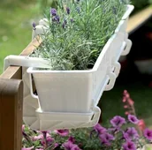 Donice - Prosperplast Wieszak na doniczkę Hangplast IWWS biały - miniaturka - grafika 1