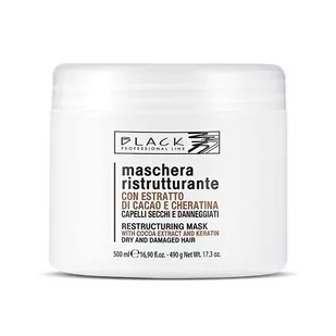 Black, Restructuring – Maska regenerująca, 500ml - Maski do włosów - miniaturka - grafika 1