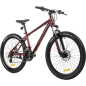 Rowery - Rower młodzieżowy INDIANA X-Pulser 2.6 26 cali dla chłopca Czerwony - miniaturka - grafika 1