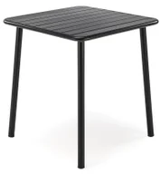 Stoły ogrodowe - Elior Czarny kwadratowy stół ogrodowy z metalu C8-L84 - miniaturka - grafika 1