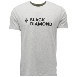 Koszulka męska Black Diamond M Mini Stacked Ss Tee Rozmiar: L / Kolor: szary - Koszulki sportowe męskie - miniaturka - grafika 1