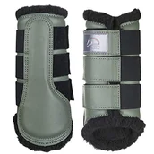 Akcesoria jeździeckie - HKM Ochraniacze Comfort zielony jodłowy M - miniaturka - grafika 1