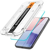 Szkła hartowane na telefon - Szkło Hartowane Spigen Glas.Tr ”Ez Fit” Iphone 15 Pro Max Clear - miniaturka - grafika 1
