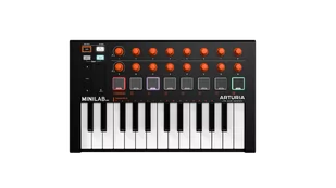 Arturia MiniLab MkII Orange Edition - Odtwarzacze dla DJ - miniaturka - grafika 1