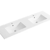 Umywalki - Umywalka do zabudowy biała prostokątna z ceramiki – 151 × 46,5 cm – MOTIAC - miniaturka - grafika 1