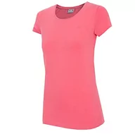 Koszulki i topy damskie - 4F T-shirt damski, koralowy, S - miniaturka - grafika 1