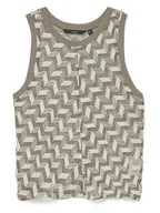 Koszulki i topy damskie - Vero Moda Top w kolorze szarym - miniaturka - grafika 1