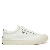 Trampki damskie - Tenisówki Pepe Jeans Ben Fresh W PLS31589 Biały - miniaturka - grafika 1