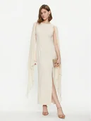 Sukienki - Rinascimento Sukienka koktajlowa CFC0117677003 Beżowy Regular Fit - miniaturka - grafika 1