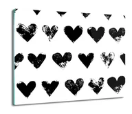 Deski do krojenia - osłona splashback druk Serca grafika wzór 60x52, ArtprintCave - miniaturka - grafika 1