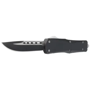 Nóż automatyczny Dulotec OTF Black Aluminium, Two-Tone Finish 3Cr13MoV (K180A) - Noże - miniaturka - grafika 2