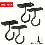 Inne - TEMU 4 szt. Haków Sufitowych do Zawieszania Roślin, Haków Ściennych do Roślin, Haków do Karmników dla Ptaków, Lamp, Latarni, Haków do Wiatraczków, - miniaturka - grafika 1