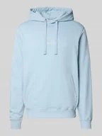 Bluzy męskie - Bluza z kapturem, kieszenią kangurką i wyhaftowanym logo - miniaturka - grafika 1